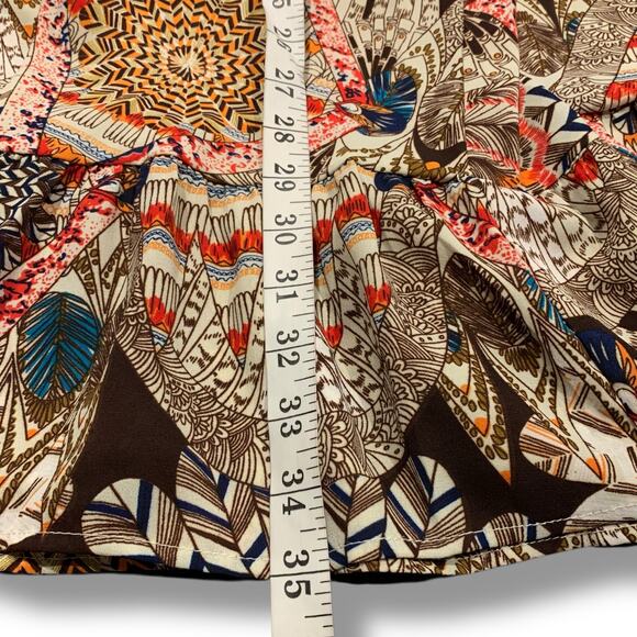 Umgee Tunic Dress Women's Size Small Aztec Dreamcatcher Peasant Boho A2673 - Picture 7 of 7